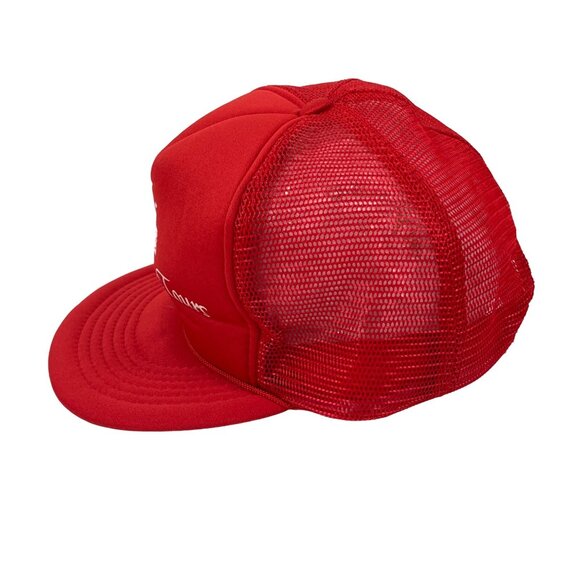 Vintage Red Snapback Trucker Hat With "Riverboat Tours" Embroidery & Mesh Back A - Picture 3 of 8